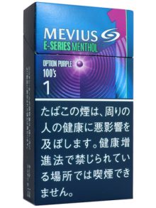 メビウス イーシリーズ メンソール オプション パープル ワン 100’s (tkm mevis es opppl1 100)