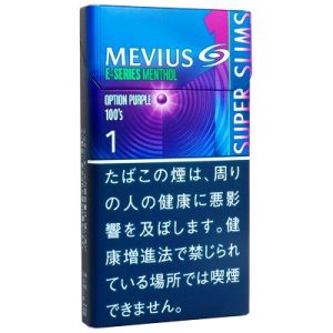メビウス イーシリーズ メンソール オプション パープル ワン 100’s スリム (tkm mevis es opppl1 100sl)