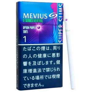 メビウス イーシリーズ メンソール オプション パープル ワン 100’s スリム (tkm mevis es opppl1 100sl)