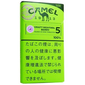キャメル クラフト メンソール ベリーカプセル 5 100’s スリム (tkm cml crftmebrycp5 100slm)