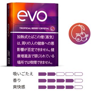 エボ トロピカル ベリー クリスタル プルーム(ploom x／aura用) (tvp evo trpclberycrstl)
