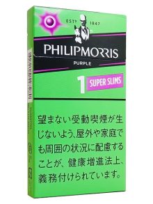 フィリップモリス パープル1 100's スーパースリムbox (tkm pm ppl1 100ss)